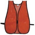 1205 Orange Economy No Reflective Tape Polyester Mesh Vest